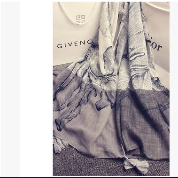 Classic Lotus Duo Color Scarf - Item #039 - Picture 3 of 3